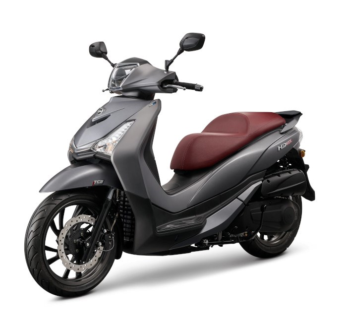 HD300 - MAT GREY (Κόκκινη σέλα)